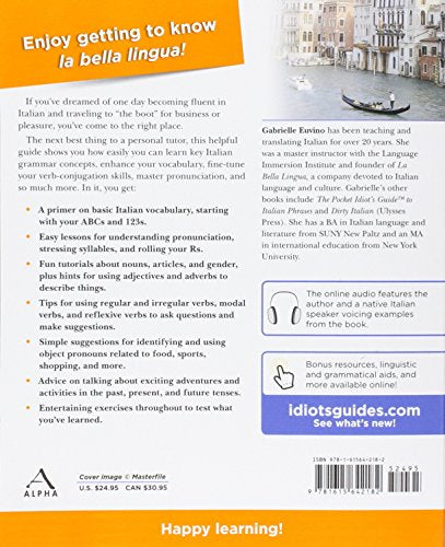 The Complete Idiot's Guide to Learning Italian (English and Italian Edition),New