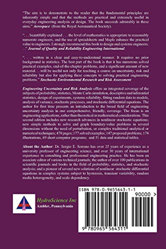 Engineering Uncertainty and Risk Analysis, Second Edition: A Balanced Approach to Probability, Statistics, Stochastic Models, an,Used