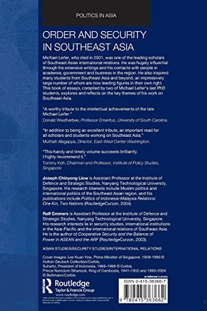 Order and Security in Southeast Asia (Politics in Asia),Used