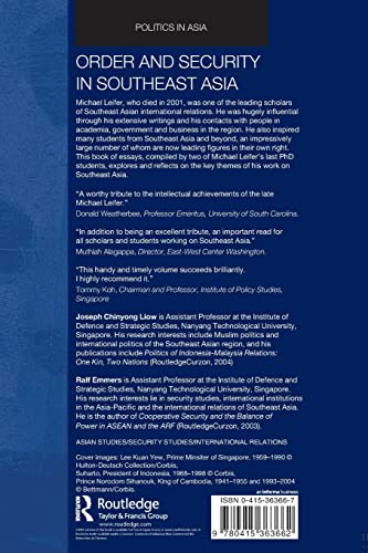 Order and Security in Southeast Asia (Politics in Asia),Used