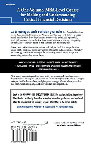 Finance and Accounting for Nonfinancial Managers,Used
