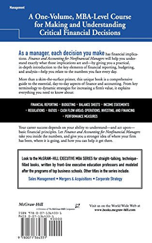 Finance and Accounting for Nonfinancial Managers,Used