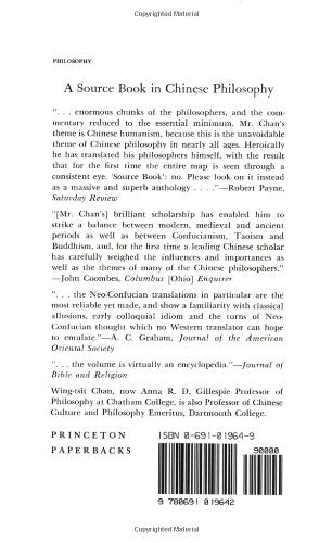 A Source Book in Chinese Philosophy,New