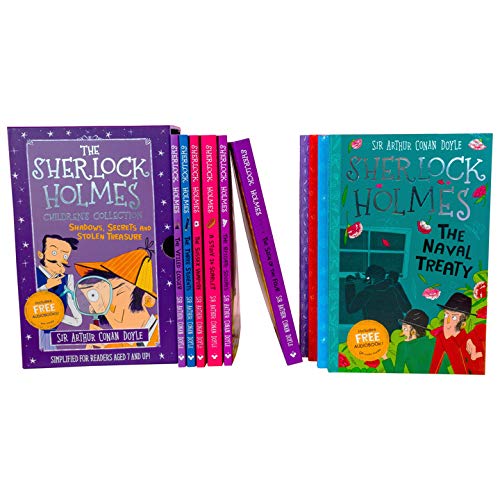 The Sherlock Holmes Children's Collection: Shadows, Secrets and Stolen Treasure 10 Book Box Set,Used