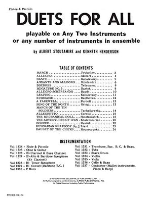 Duets for All: Flute, Piccolo (For All Series)