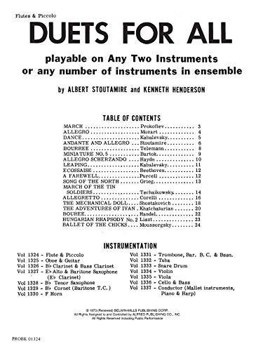 Duets for All: Flute, Piccolo (For All Series)