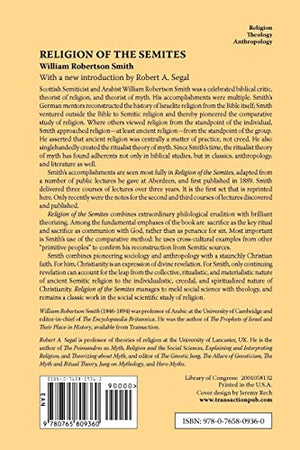 Religion of the Semites: The Fundamental Institutions,Used