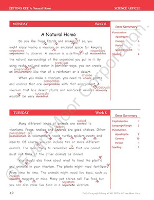 Daily Paragraph Editing, Grade 7 Teacher Edition,Used