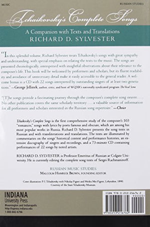 Tchaikovsky's Complete Songs: A Companion with Texts and Translations (Russian Music Studies),Used