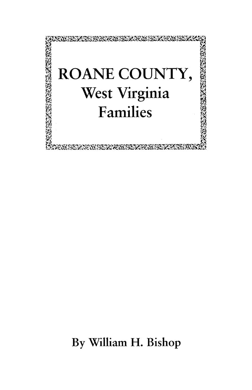 Roane County, West Virginia Families,New