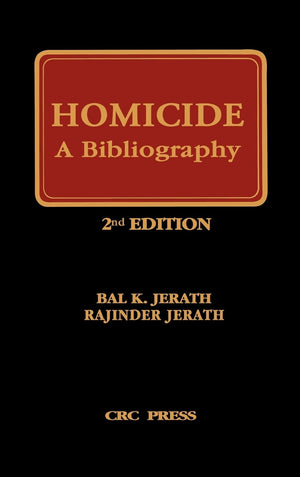Homicide: A Bibliography, Second Edition,Used