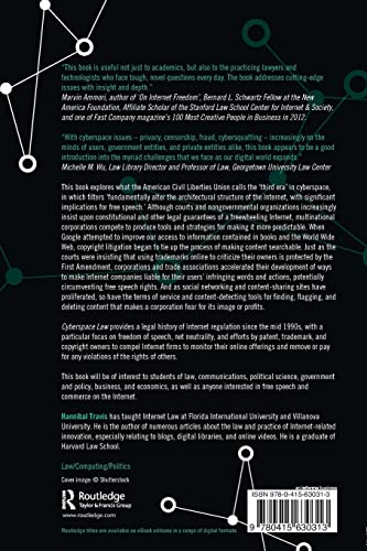 Cyberspace Law: Censorship and Regulation of the Internet (Routledge Research in Information Technology and ECommerce Law),Used