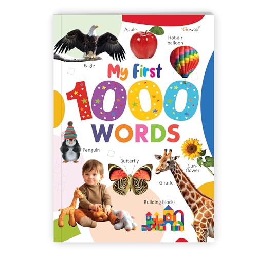 My First 1000 Words Book : Fun And Easy Learning Book For Kids, Vocabulary Builder Book With Colorful Images For Kids Ages 3-12 Years