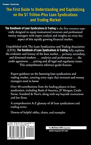 The Handbook Of Loan Syndications And Trading,New