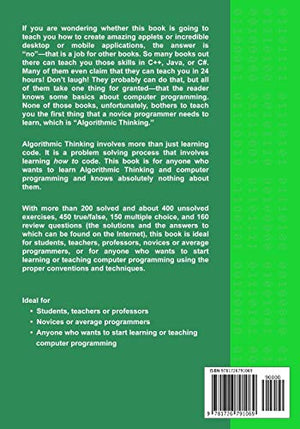 C++ and Algorithmic Thinking for the Complete Beginner  Compact Edition: Learn to Think Like a Programmer,Used