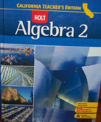 Algebra 2 (California Teacher'S Edition),New
