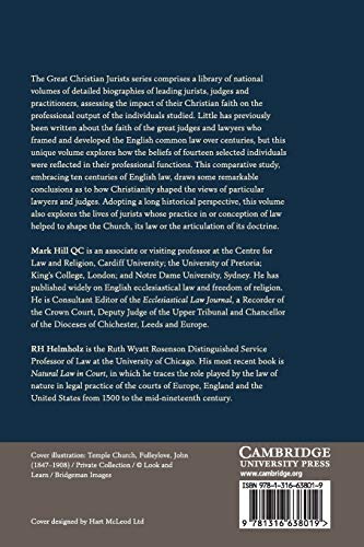Great Christian Jurists in English History (Law and Christianity),Used
