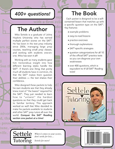 Sat Reading & Writing Packets (2020 Edition): Practice Materials And Study Guide For The Sat Evidencebased Reading And Writing ,Used