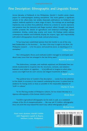 Fine Description: Ethnographic and Linguistic Essays by Hal Conklin (Yale Southeast Asia Studies Monographs),Used