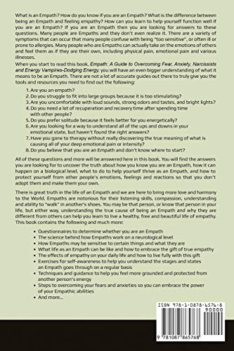 Empath: A Guide to Overcoming Fear, Anxiety, Narcissists, and Energy Vampires  Dodging Energy,Used