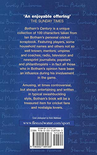 Bothams Century: My 100 great cricketing characters,Used