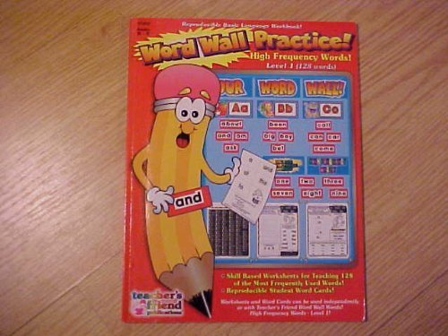 Word Wall Workbook  High Frequency Words Level 1!: Skill Based Worksheets and Reproducible Word Cards for Each Group of Words!,Used