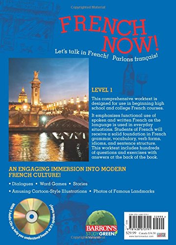 French Now! Level 1 with Online Audio (Barron's Foreign Language Guides),New