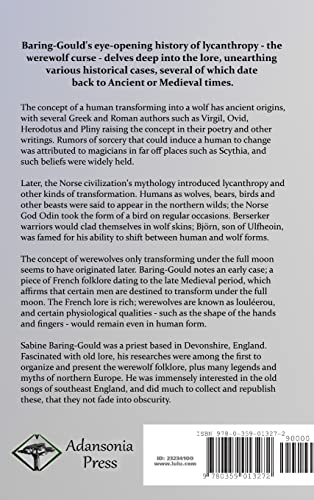 The Book of Werewolves: Being a Historic Account of a Terrible Superstition; the Myth and Legends of Lycanthropy (Hardcover),Used