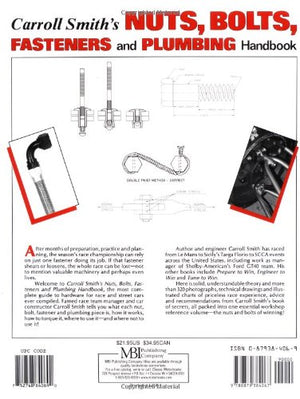 Carroll Smith's Nuts, Bolts, Fasteners and Plumbing Handbook (Motorbooks Workshop),New