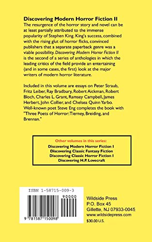 Discovering Modern Horror Fiction II,Used