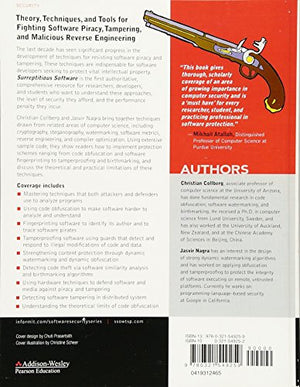 Surreptitious Software: Obfuscation, Watermarking, and Tamperproofing for Software Protection: Obfuscation, Watermarking, and Ta,Used