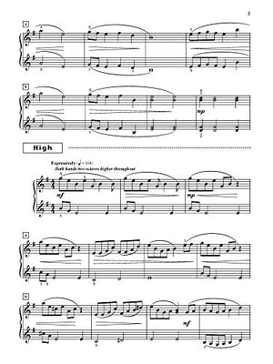 Grand Trios for Piano, Bk 5: 4 Intermediate Pieces for One Piano, Six Hands,Used