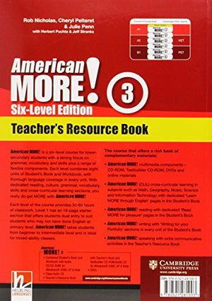 American More! SixLevel Edition Level 3 Teacher's Resource Book with Testbuilder CDROM/Audio CD,Used