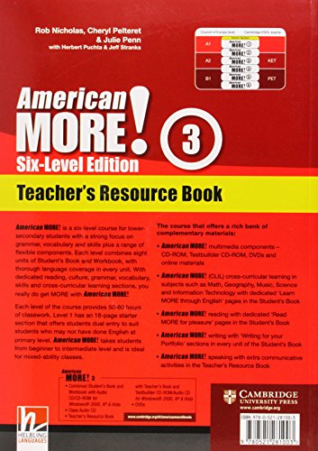 American More! SixLevel Edition Level 3 Teacher's Resource Book with Testbuilder CDROM/Audio CD,Used