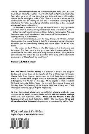 Explorations in African Biblical Studies,Used