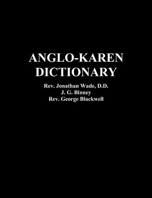 Anglokaren Dictionary,Used