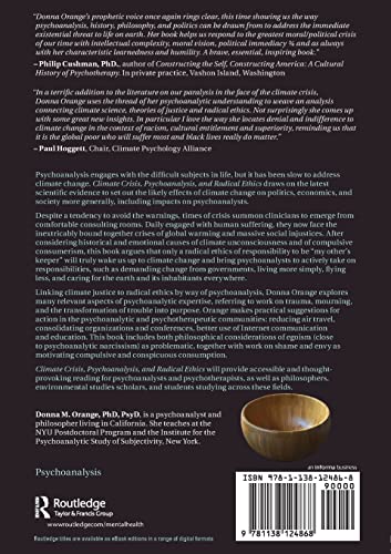 Climate Crisis, Psychoanalysis, and Radical Ethics,Used