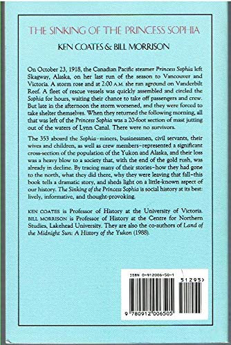 Sinking of the Princess Sophia: Taking the North Down with Her,New