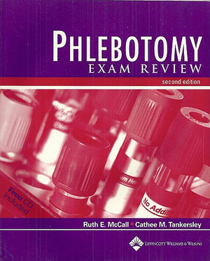 Phlebotomy Exam Review (Book with CDROM),Used