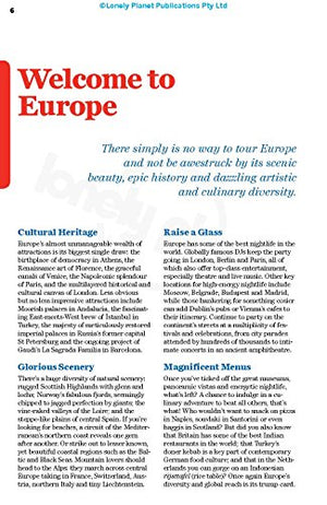 Lonely Planet Europe (Multi Country Guide)