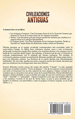 Civilizaciones antiguas: Una gua fascinante sobre los antiguos cananeos, hititas y el antiguo Israel y su papel en la historia,Used
