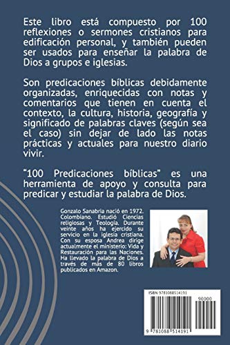 100 predicaciones bblicas: Sermones y estudios cristianos para predicar (Estudios bblicos) (Spanish Edition),Used
