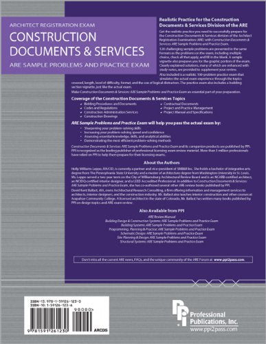 Construction Documents & Services: ARE Sample Problems and Practice Exam,Used