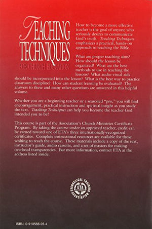 Teaching Techniques For Church Education,Used