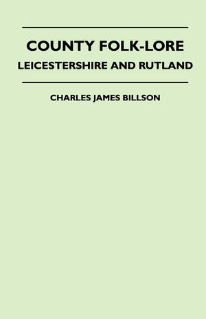 County Folklore  Leicestershire And Rutland,Used