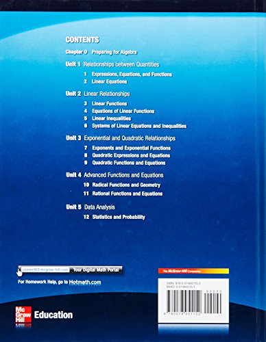 Algebra 1, Student Edition (MERRILL ALGEBRA 1),Used