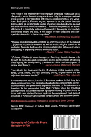 Cultures of Solidarity: Consciousness, Action, and Contemporary American Workers,Used