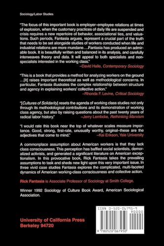 Cultures of Solidarity: Consciousness, Action, and Contemporary American Workers,Used