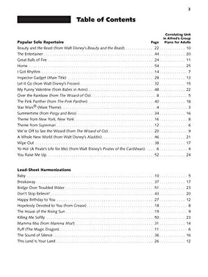 Alfred's Group Piano for Adults  Popular Music, Bk 1: Solo Repertoire and Lead Sheets from Movies, TV, Radio, and Stage (Alfre,Used