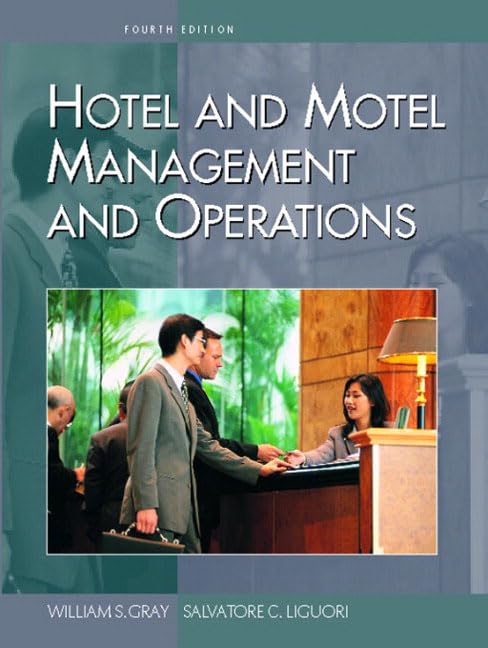 Hotel and Motel Management and Operations (4th Edition),Used